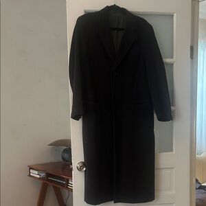 ARMANI dark grey overcoat - size 8